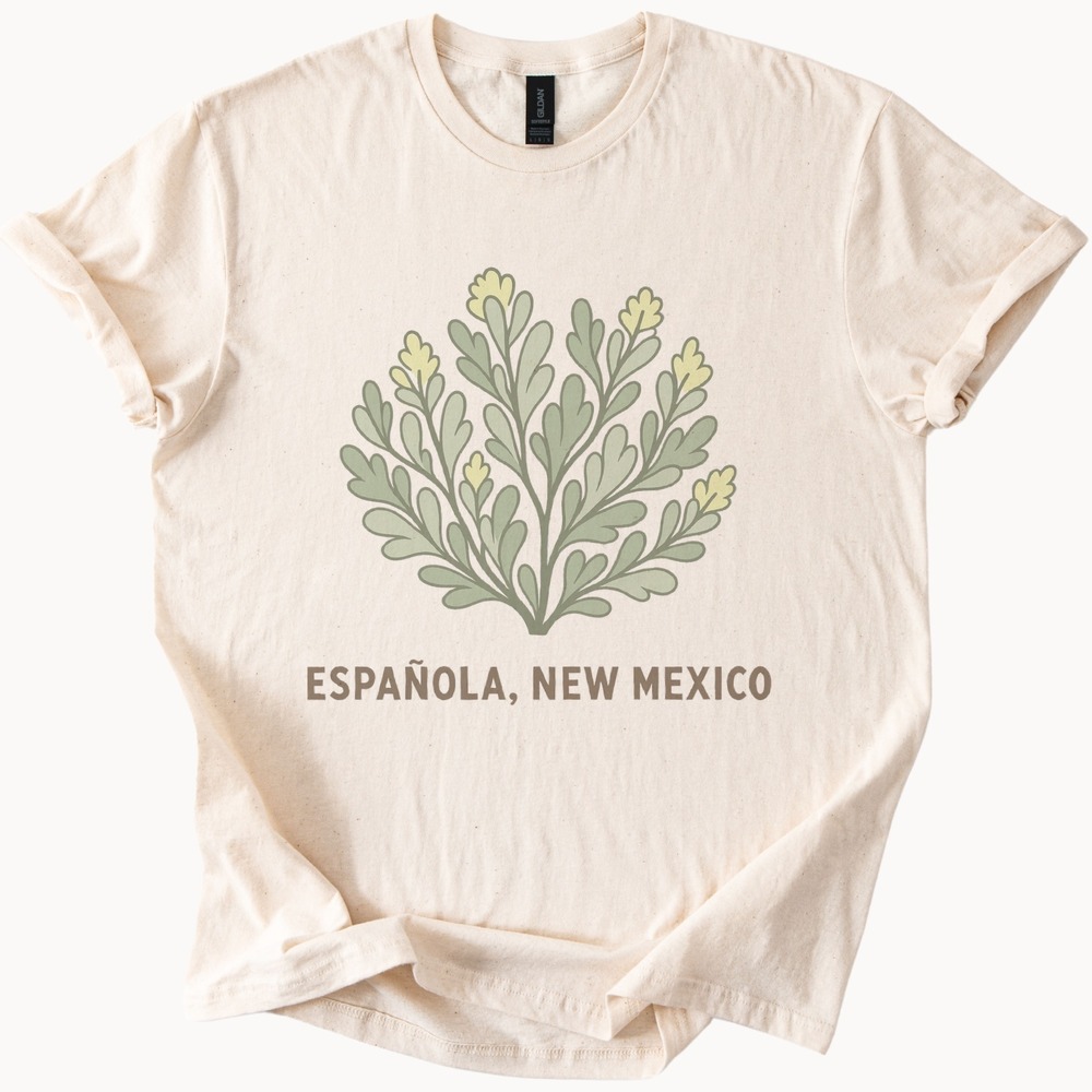 Española Wildflower Boho Tee Sage Green